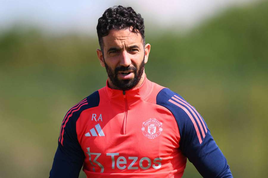Ruben Amorim during a training session