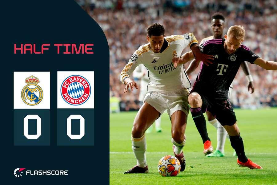 Real Madrid and Bayern Munich drew the first leg 2-2 in Germany