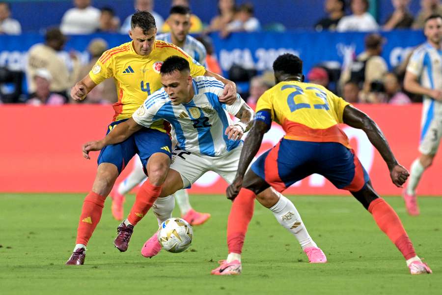 Lautaro Martínez, con Argentina 