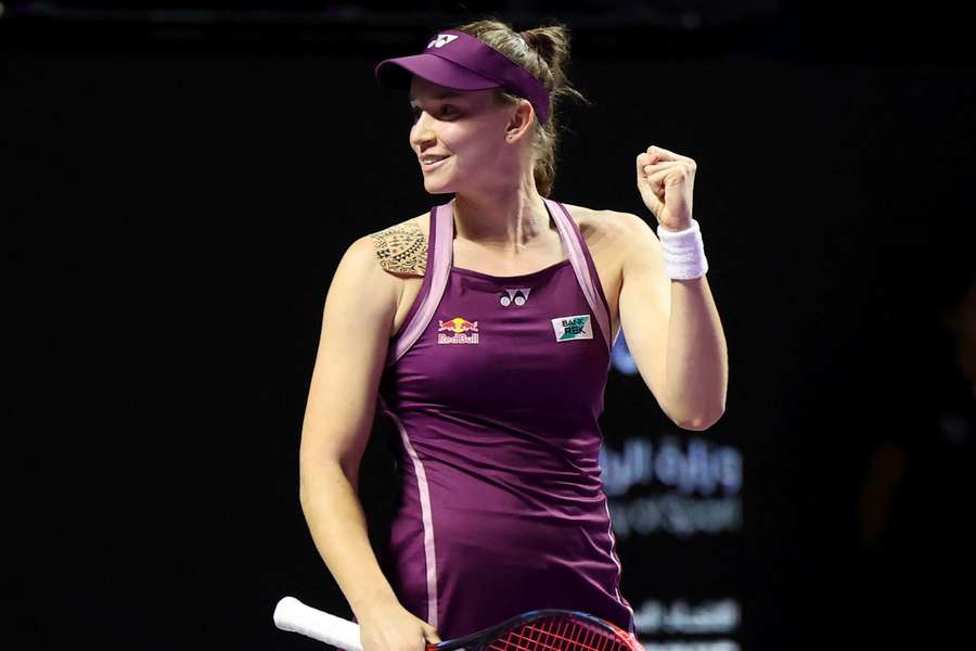 Jelena Rybakinová je novou šampionkou Turnaje mistryň. Jelena Rybakinová je novou šampionkou Turnaje mistryň.