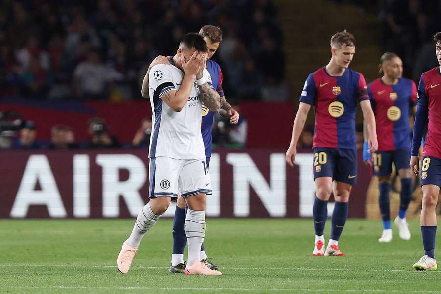 Lautaro Martinez pourrait manquer le match retour face à Barcelone.