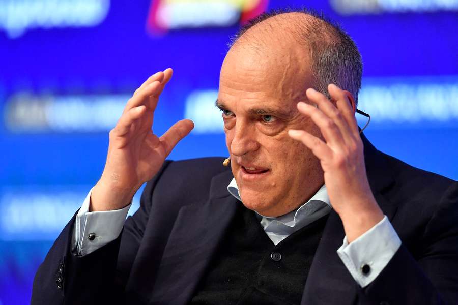 Tebas, en una comparecencia pública.