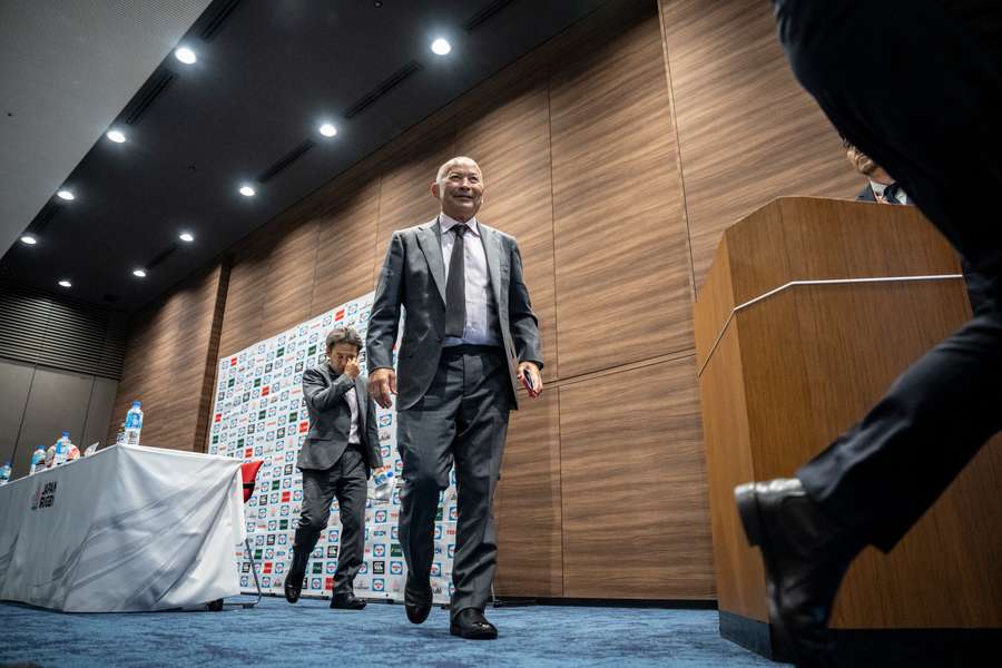 Eddie Jones will miss Japan's match against Italy Eddie Jones will miss Japan's match against Italy
