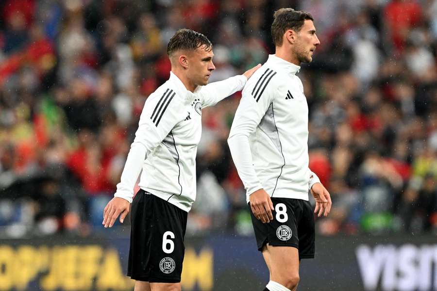 Joshua Kimmich startete gegen Portugal als Rechtsverteidiger, Leon Goretzka auf der Sechs.