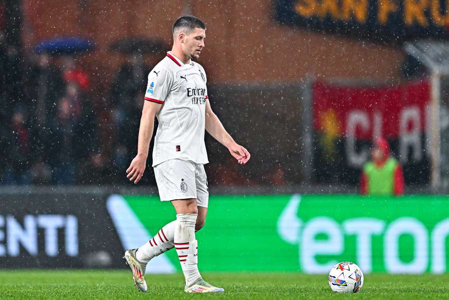 Luka Jovic, en su etapa como jugador del Milan