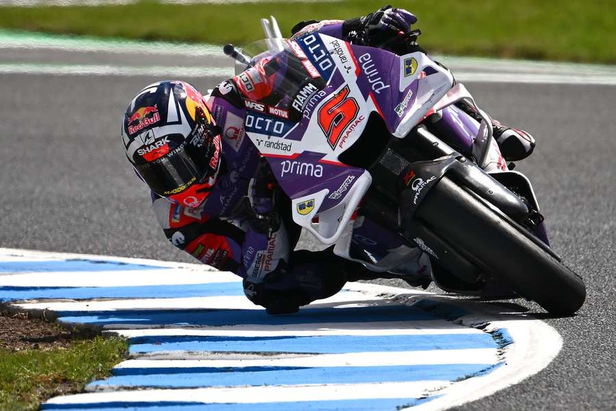 Johann Zarco à bord de sa Pramac pendant les essais libres du GP d'Australie. 