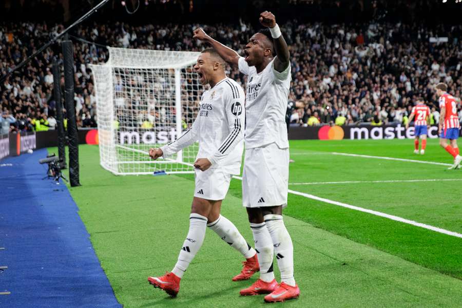Vinícius e Mbappé em destaque ao serviço do Real Madrid