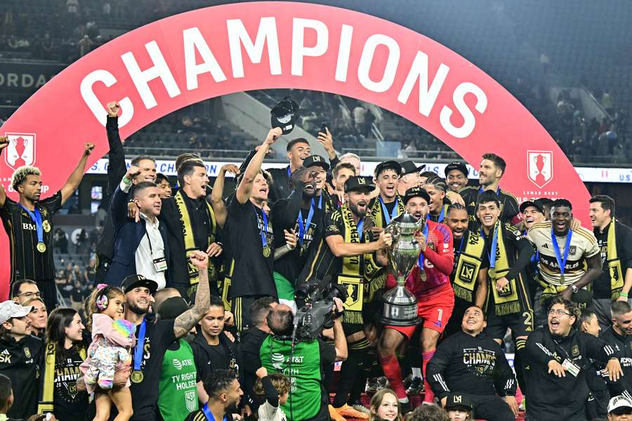 LAFC celebrate their win