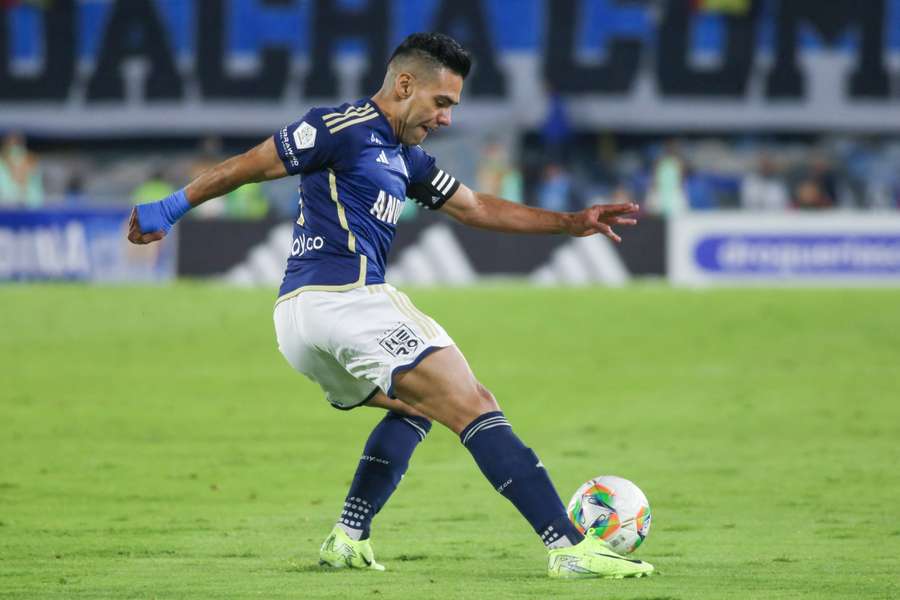 Falcao, durante un partido con Millonarios