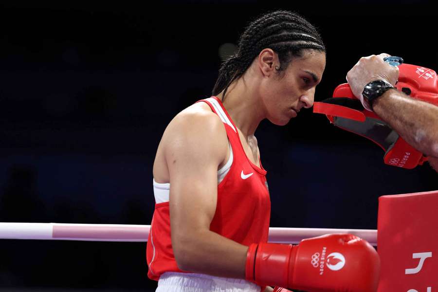 Imane Khelif in the ring