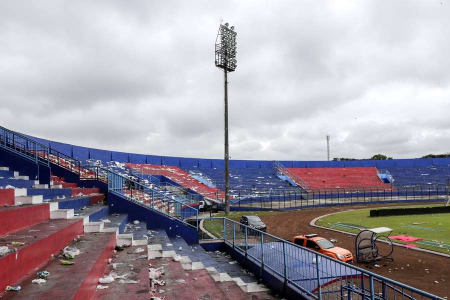 Štadión tímu Arema FC po tragédii.