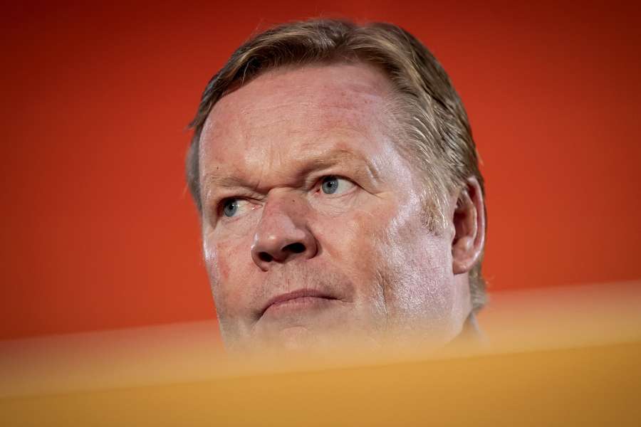 Dutch manager Ronald Koeman during the press conference in Zeist ahead of the World Cup qualifier against Malta