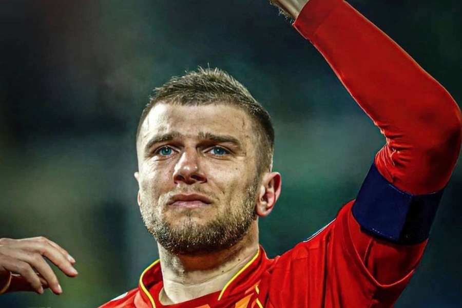 Ristovski era o capitão da seleção da Macedónia do Norte