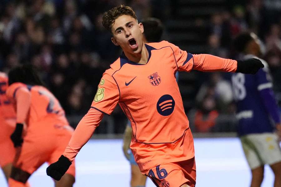Fermín López celebra gol de Christensen em Guadalajara 0x2 Barcelona Fermín López celebra gol de Christensen em Guadalajara 0x2 Barcelona