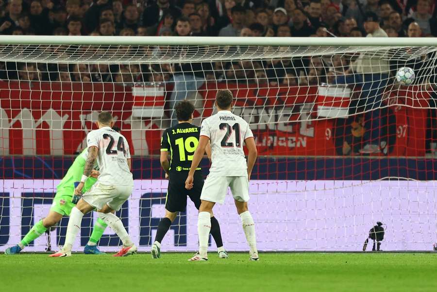 Julián, en su gol