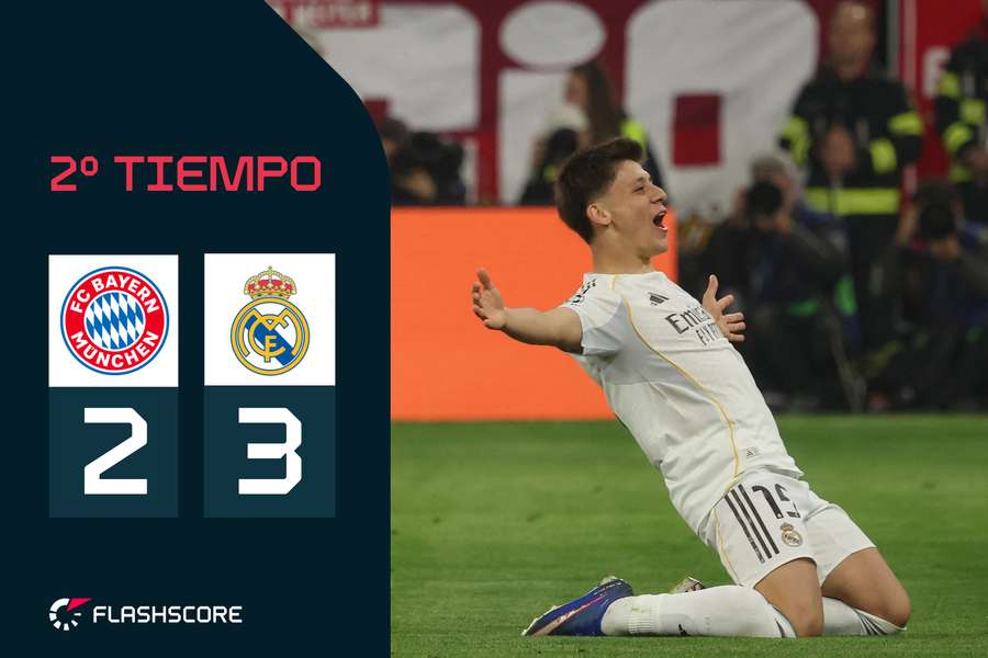 Arda Güler celebra su segundo gol