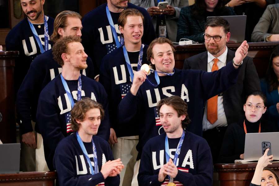 Das Team USA ließ sich in Washington für den Olympiasieg feiern.