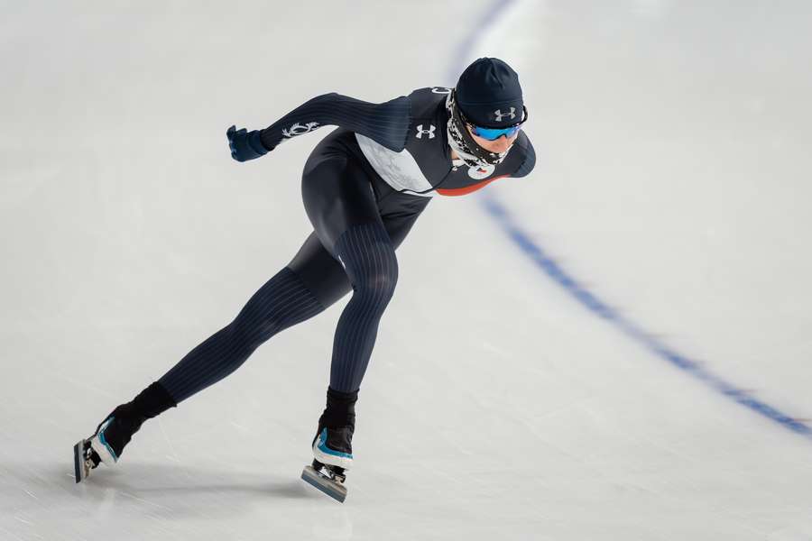 Martina Sáblíková na olympijské trati v Miláně.