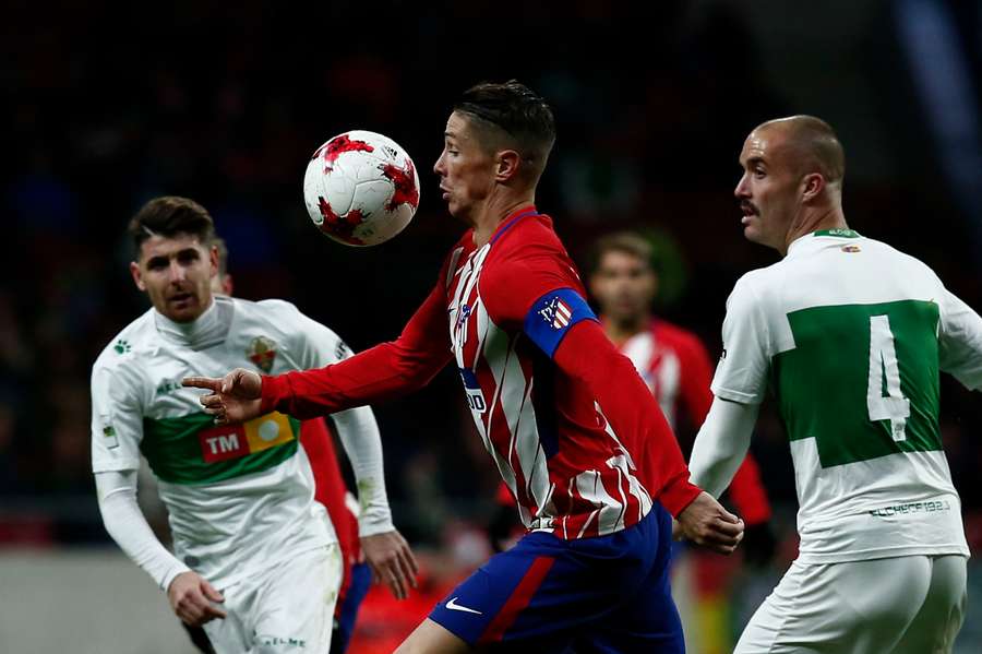 Golobart, durante un partido ante el Atlético Golobart, durante un partido ante el Atlético