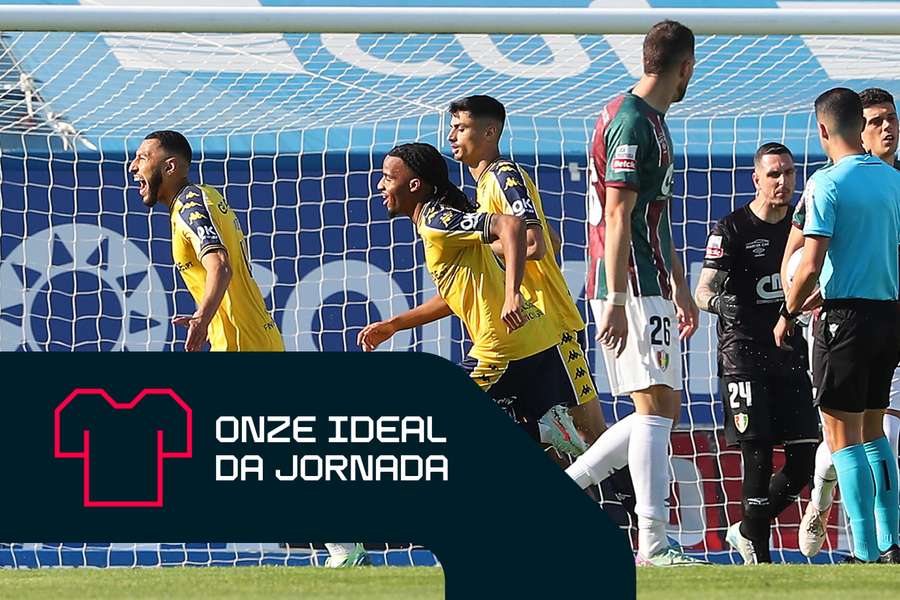 Yanis Begraoui brilhou no triunfo do Estoril