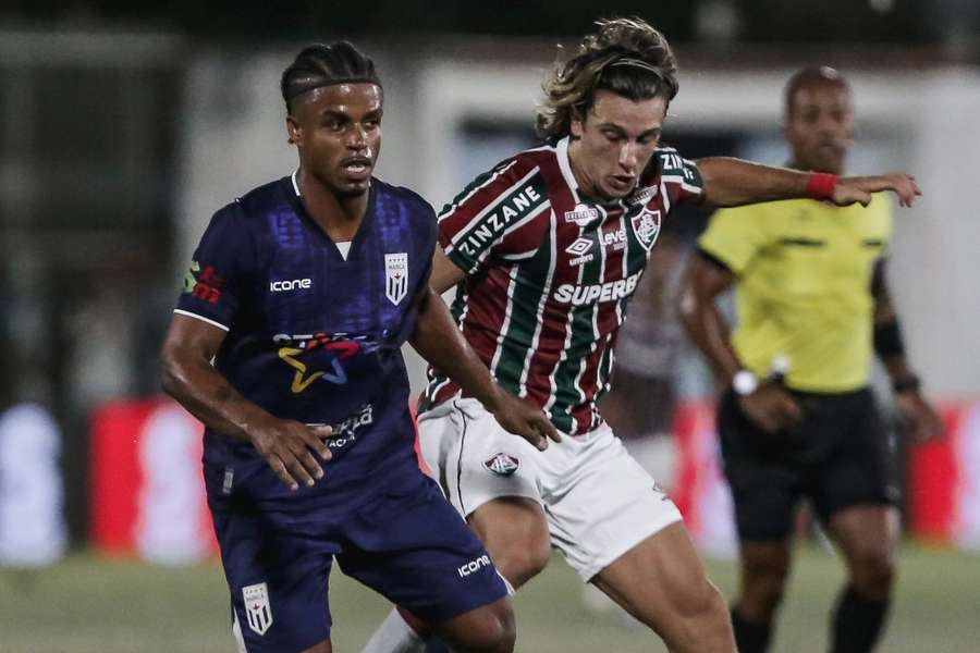 Canobbio fez sua estreia pelo Fluminense no empate com o Maricá