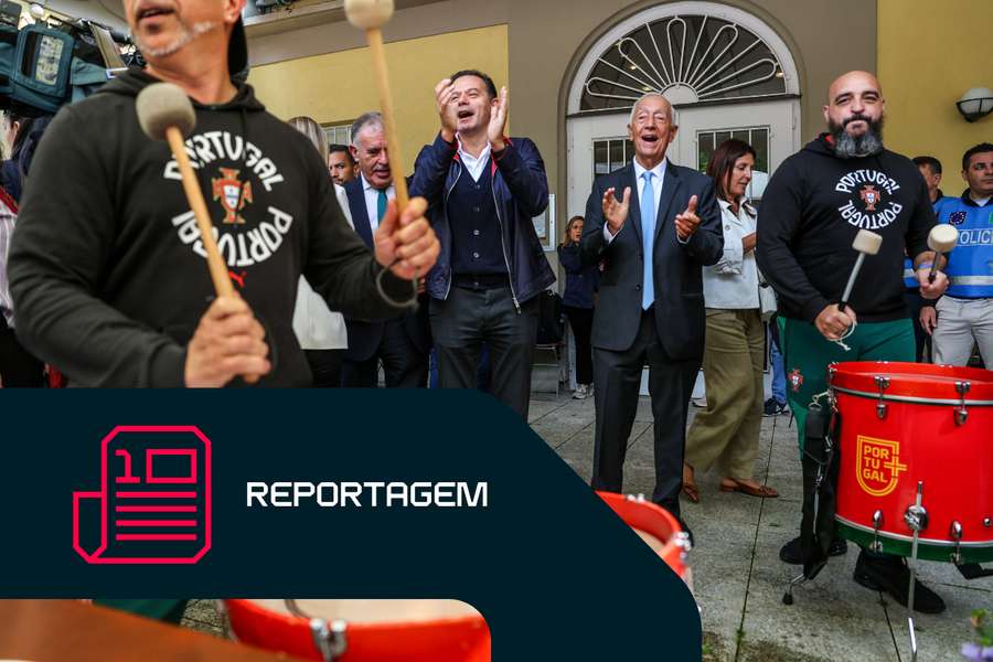 Luís Montenegro e Marcelo Rebelo de Sousa em Munique