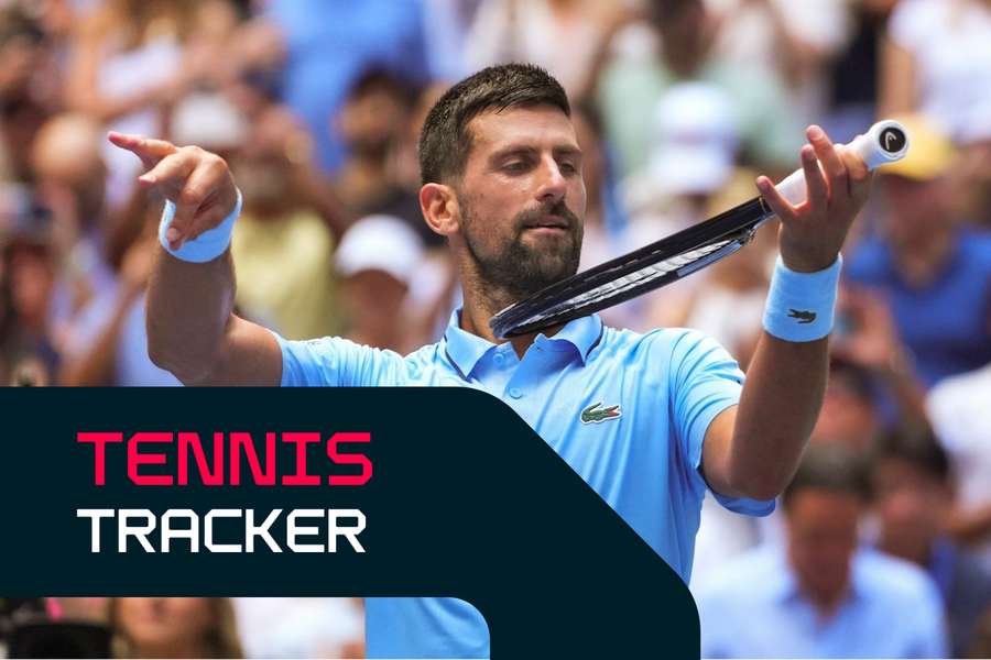 Djokovic is in night action at the US Open