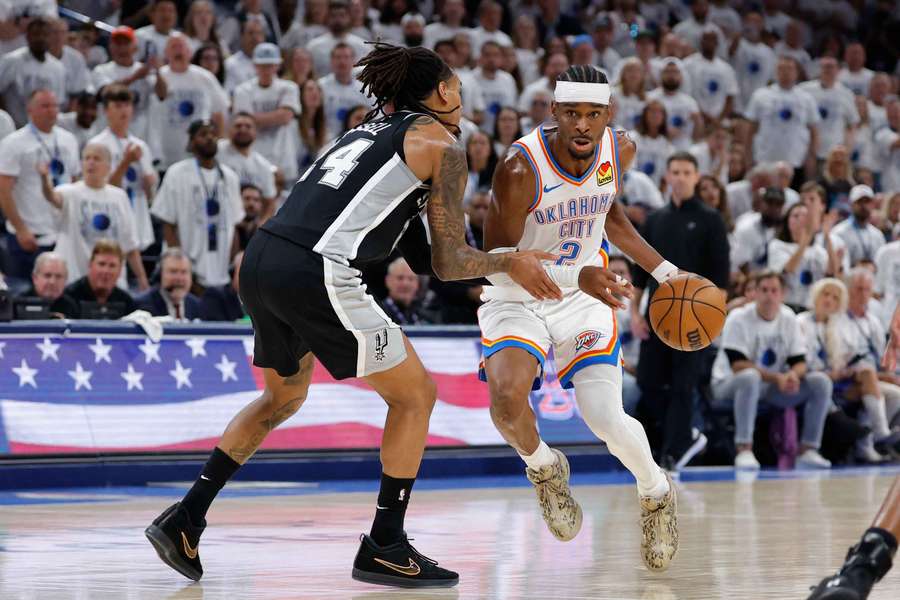 Shai, en el último partido ante los Spurs