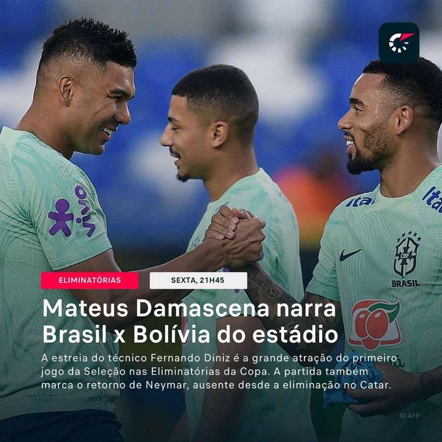 Brasil x Bolívia ao vivo: onde assistir à eliminatória da Copa do Mundo