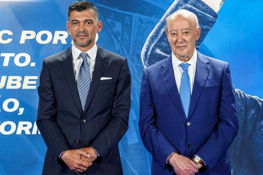 Sérgio Conceição com Jorge Nuno Pinto da Costa