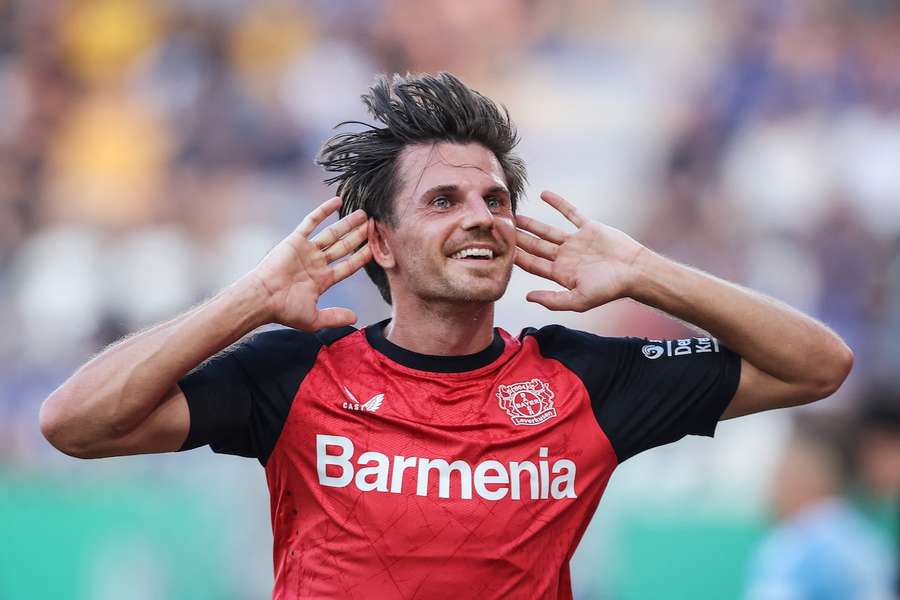 Jonas Hofmann brachte Titelverteidiger Bayer Leverkusen mit seinem Treffer auf die Siegerstraße.