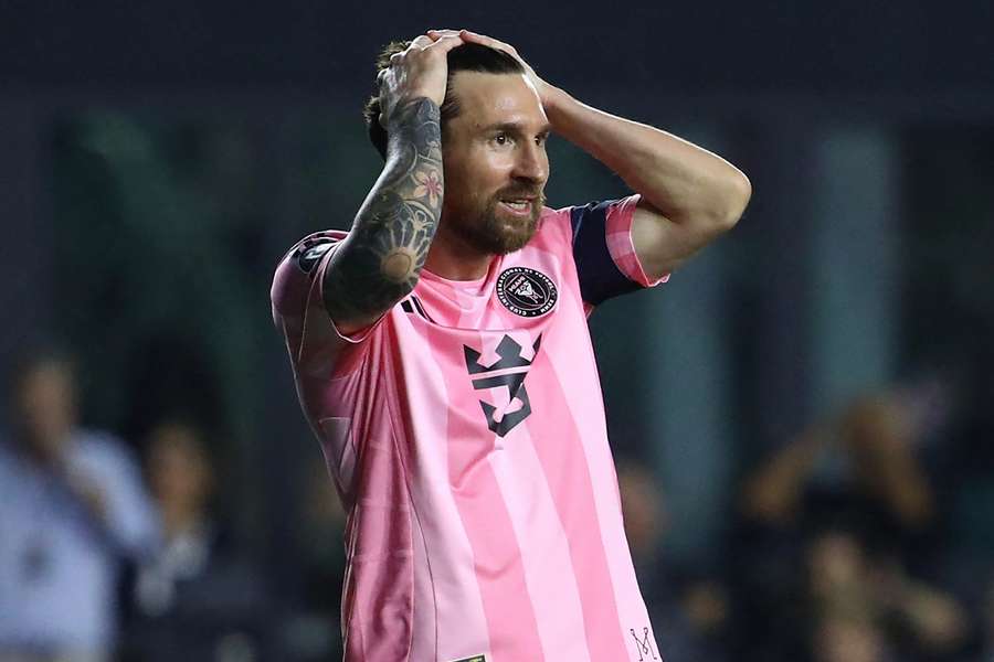 Lionel Messi fez muito pouco na partida que eliminou o Inter Miami