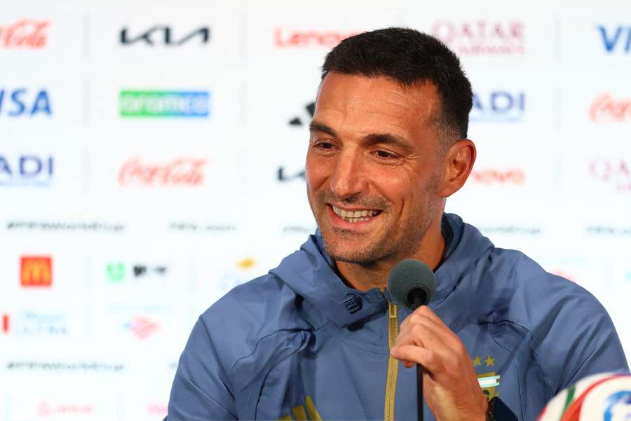 Argentina coach Lionel Scaloni led a press conference on Friday