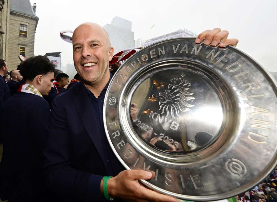 Arne Slot, con el título de campeón de liga holandesa