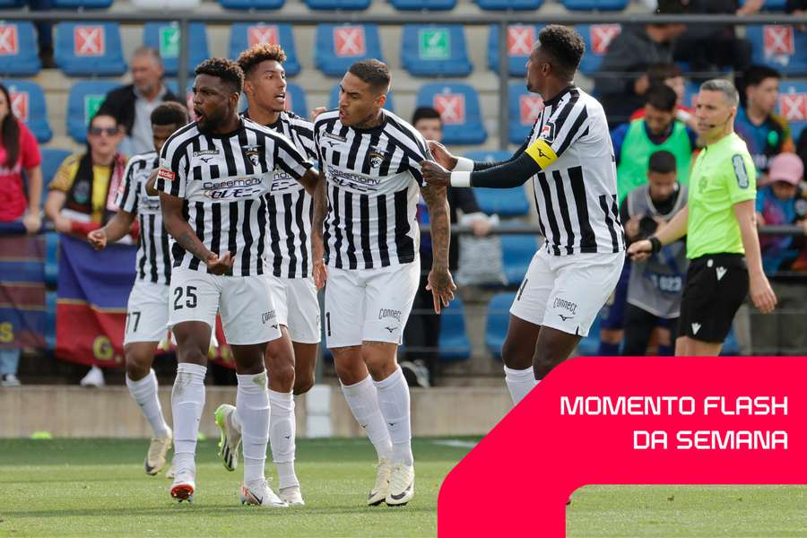 Portimonense celebra vitória em Chaves