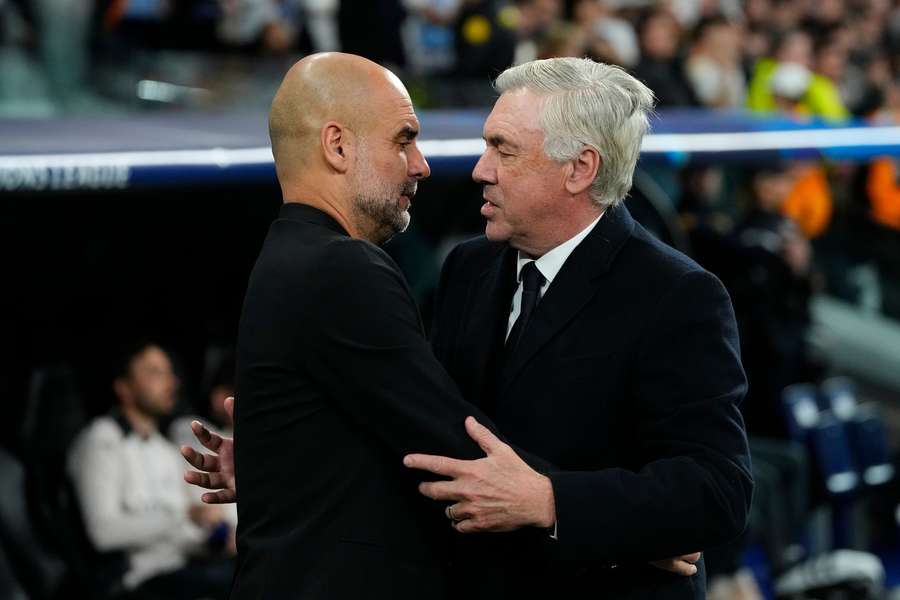 Ancelotti e Guardiola, due degli allenatori più pagati al mondo nel 2025