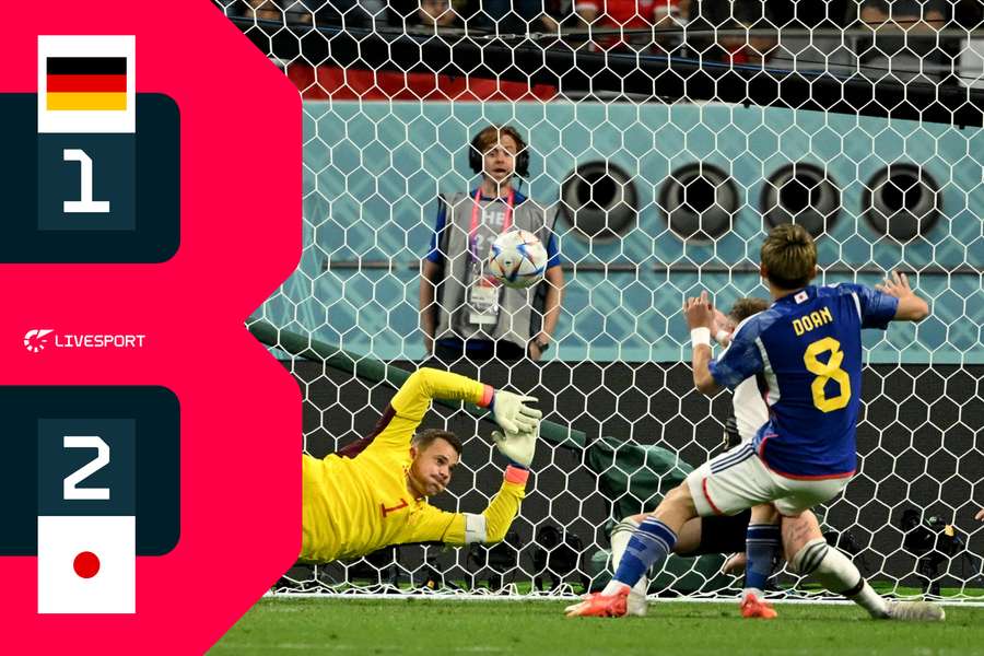 Střídající Ritsu Doan obstaral z dorážky v 75. minutě vyrovnávací gól Japonska.