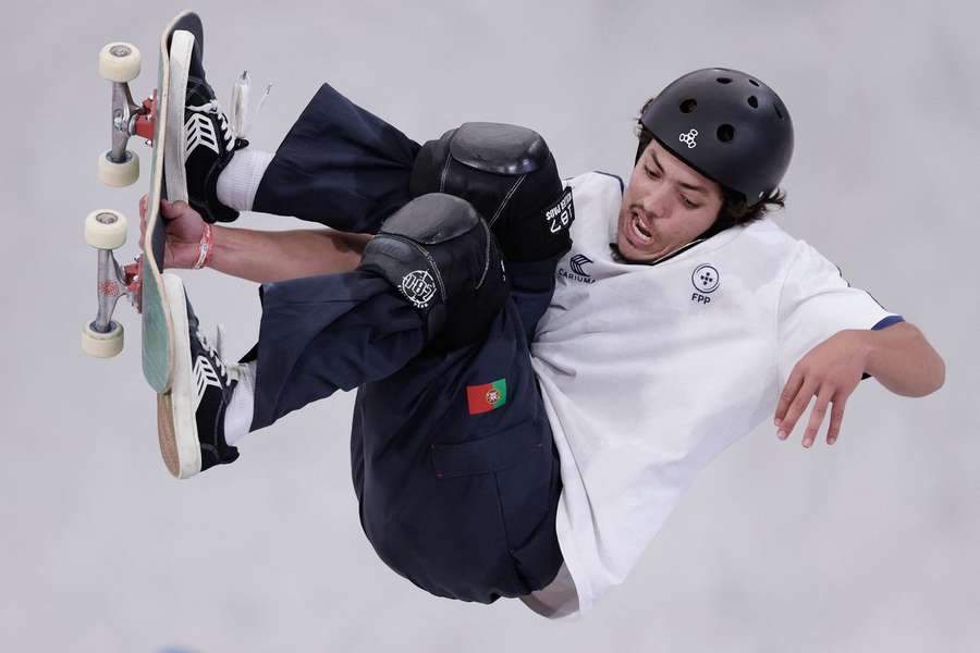 Skater Thomas Augusto em Xangai