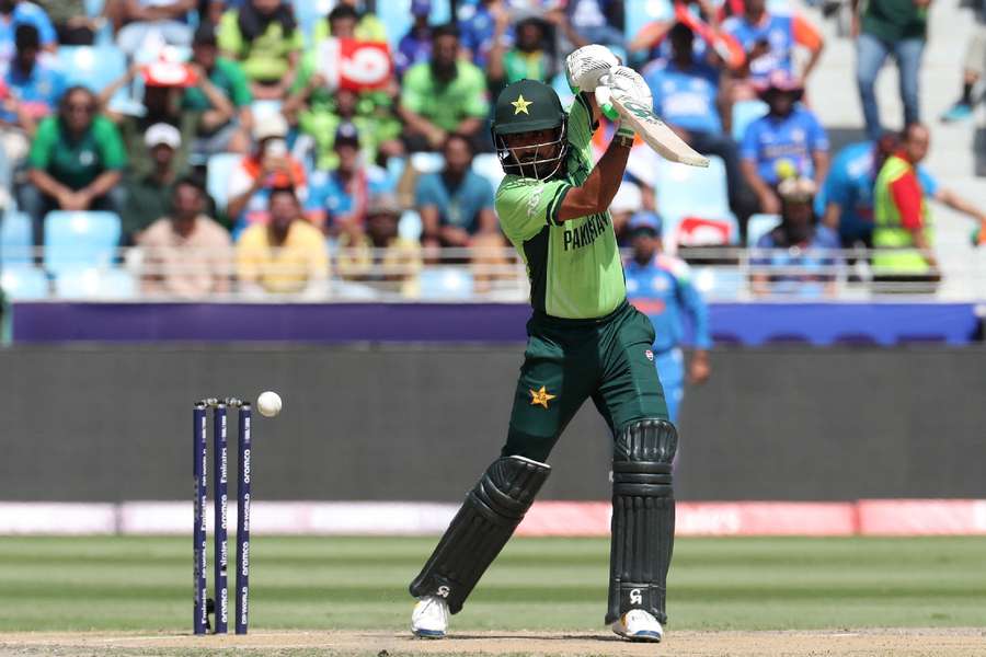 Babar in action for Pakistan