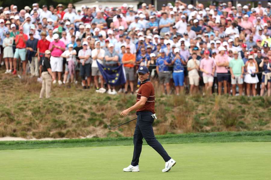 Rory McIlroy in action on Saturday