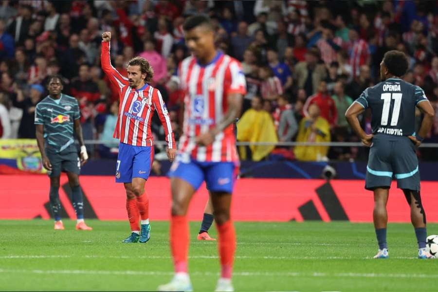 Griezmann celebrando el primer gol