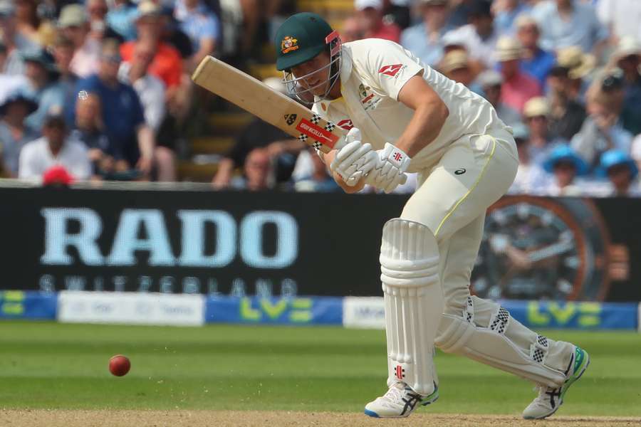 Australia's Cameron Green plays a shot on day two of the first Ashes cricket Test match between England and Australia at Edgbaston