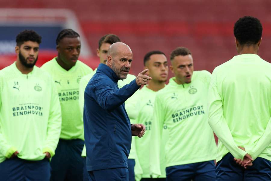 Bosz in actie als trainer van PSV Bosz in actie als trainer van PSV