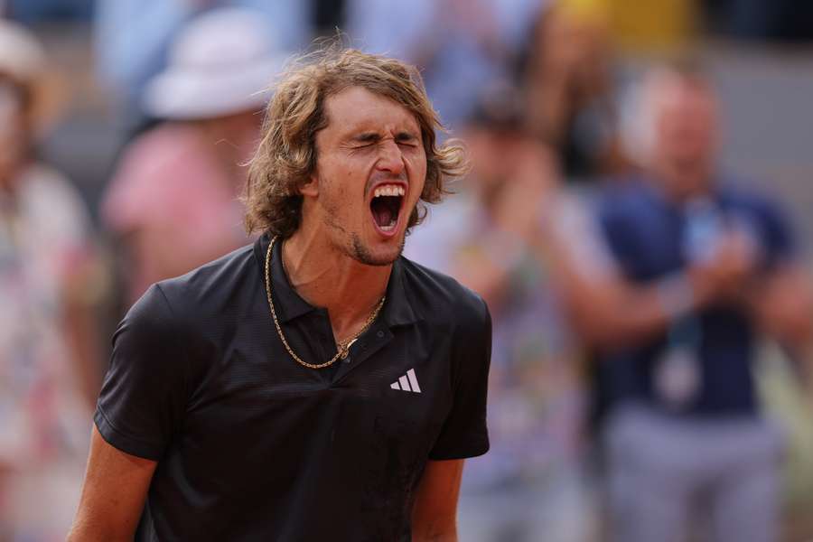 Der Schrei der Befreiung: Alexander Zverev.