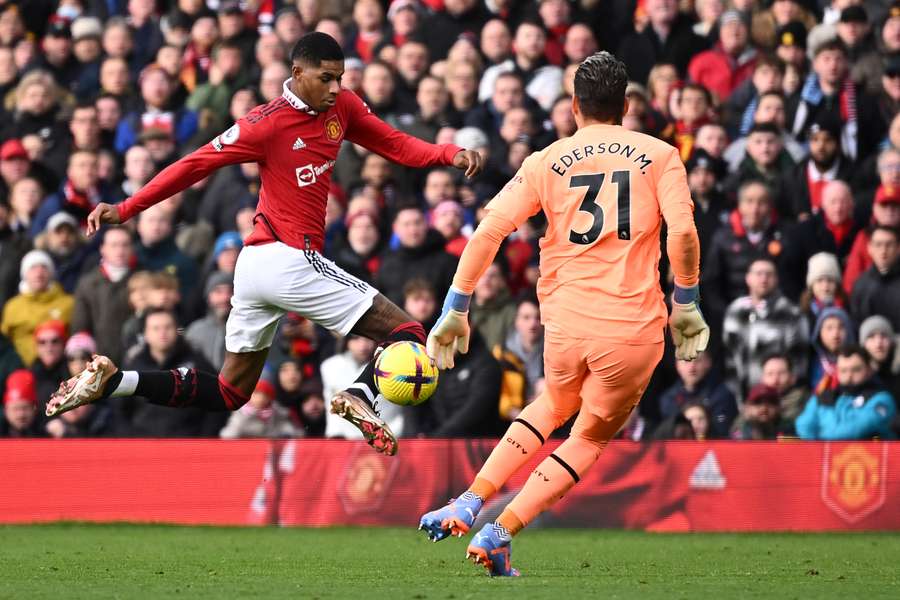 Rashford against Manchester City