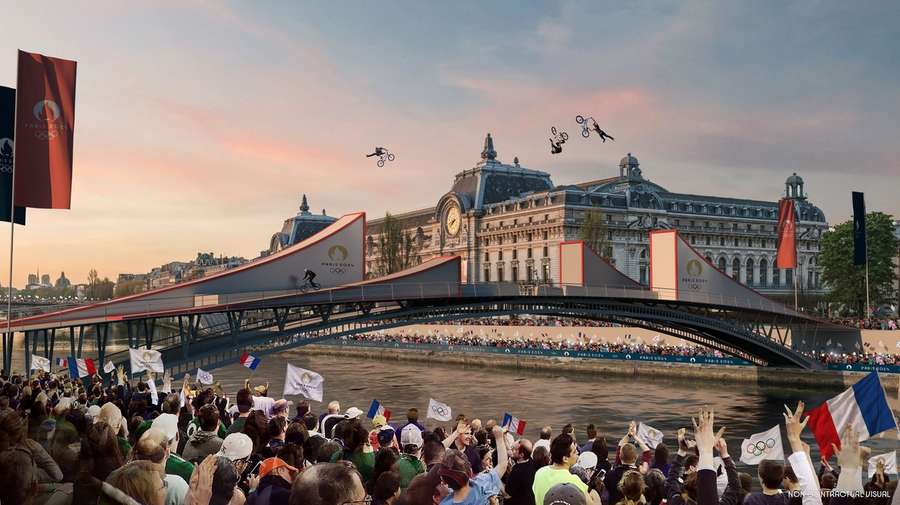 An artist impression of how the opening ceremony of Paris 2024 will look An artist impression of how the opening ceremony of Paris 2024 will look