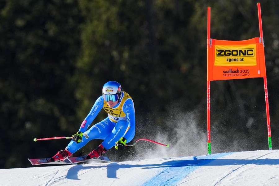 Nicol Delago in azione a Saalbach