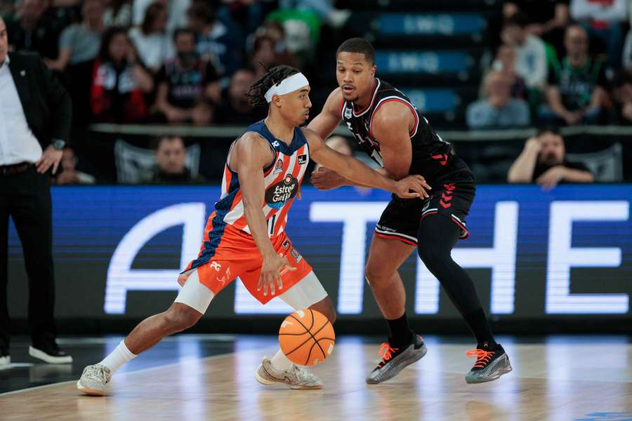Brandon Taylor, durante un partido contra el Bilbao Basket