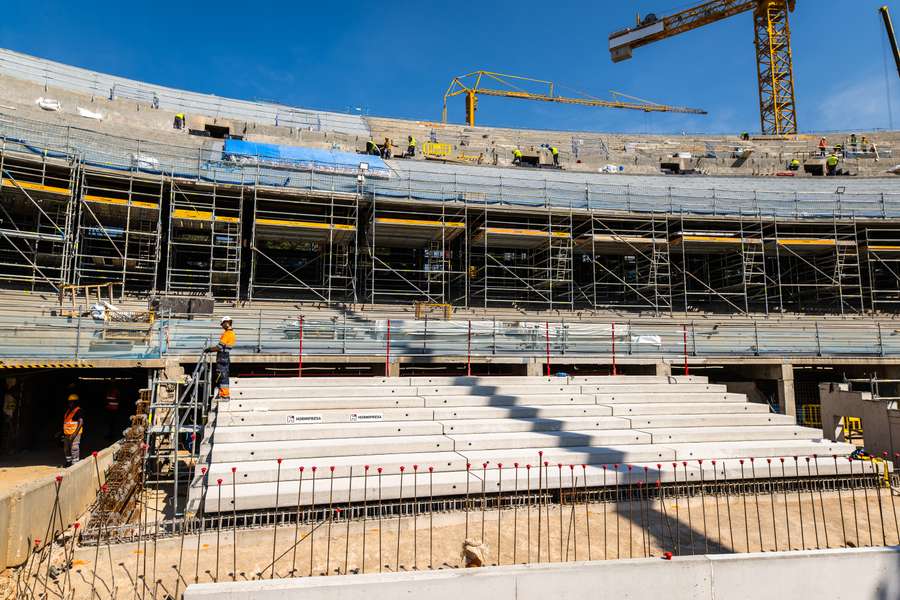 Así avanzan las obras del Camp Nou