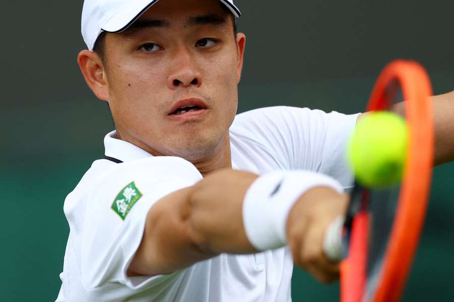 Yibing Wu was on debut at Wimbledon